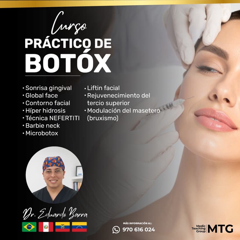 A doctor teaching about facial injection points.